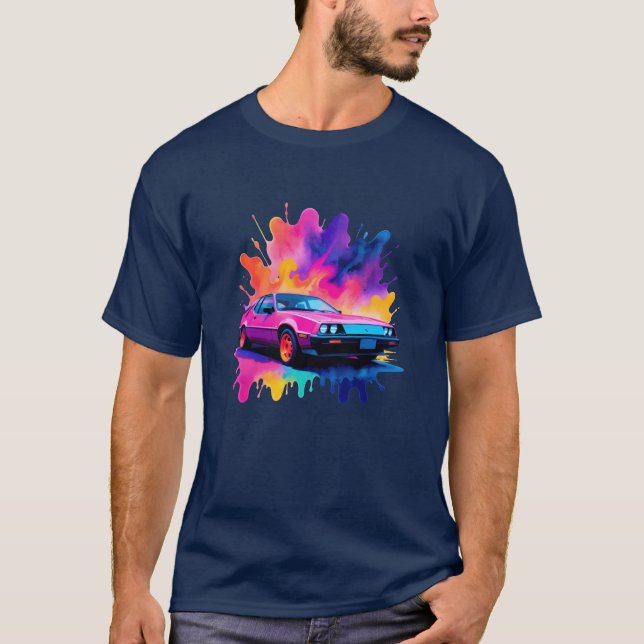 Camiseta Neon Echoes Car (Frente)