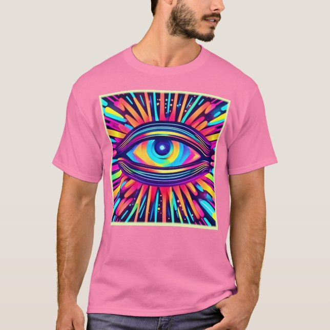 Camiseta Neon Eye do Cosmos (Frente)