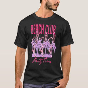 Camiseta Neon Flamingo Beach Club Vogue Style