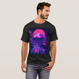 Camiseta Neon Fuji Tシャツ