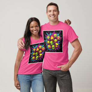 Camiseta Neon Funky Emoji Mix