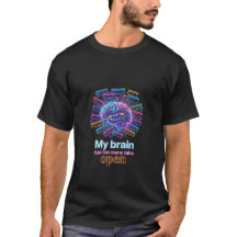 Camiseta Neon Funny Brain Browser Tabs - Digital O