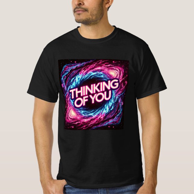 Camiseta Neon Galaxy Pensando Que Você Mente Tshirt (Frente)