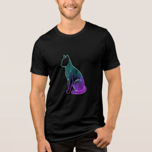 Camiseta Neon Gato Tribal