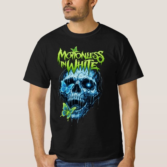 Camiseta Neon Gothic Skull (Frente)