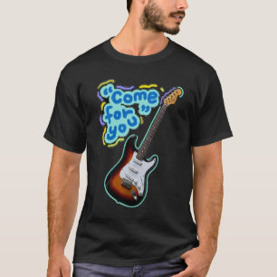 Camiseta Neon Guitar Vem Por Você