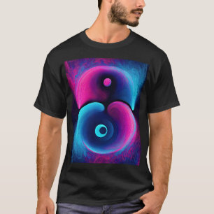 Camiseta Neon Harmony: Uma Interpretação Moderna de Yin Yan