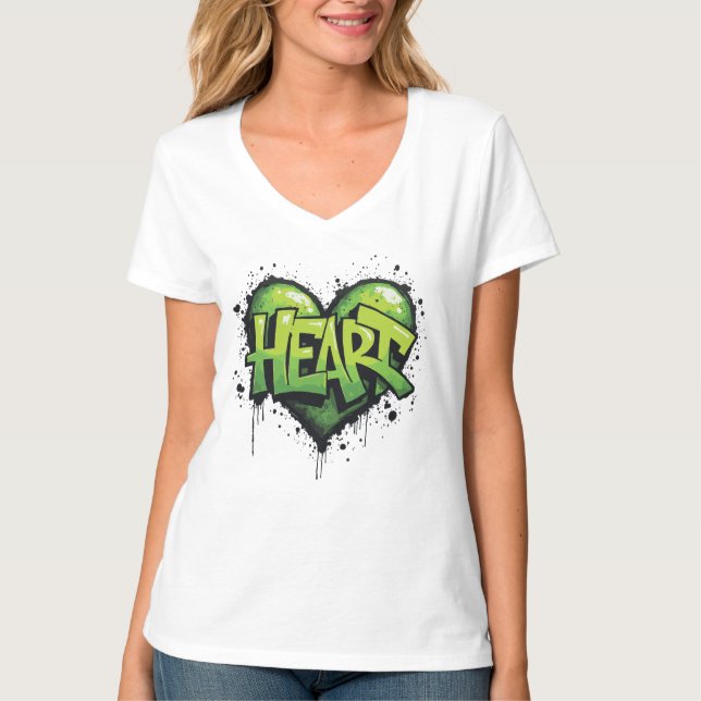 Camiseta Neon Heartbeat (Frente)