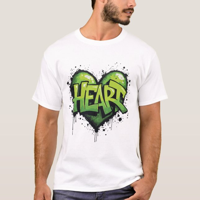 Camiseta Neon Heartbeat (Frente)