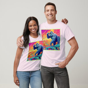 Camiseta Neon Jungle Gorilla Urban Fantasy