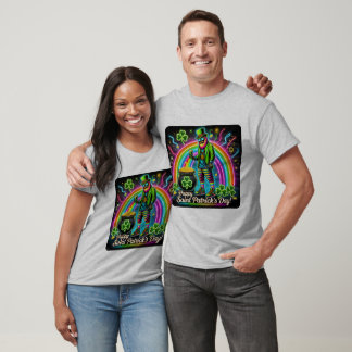 Camiseta Neon Leprechaun Vibes: Rua. Dia de Patrick