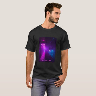 Camiseta Neon Metro Cyberpunk – Retro Synthwave Va
