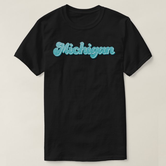 Camiseta Neon Michigan (Frente do Design)