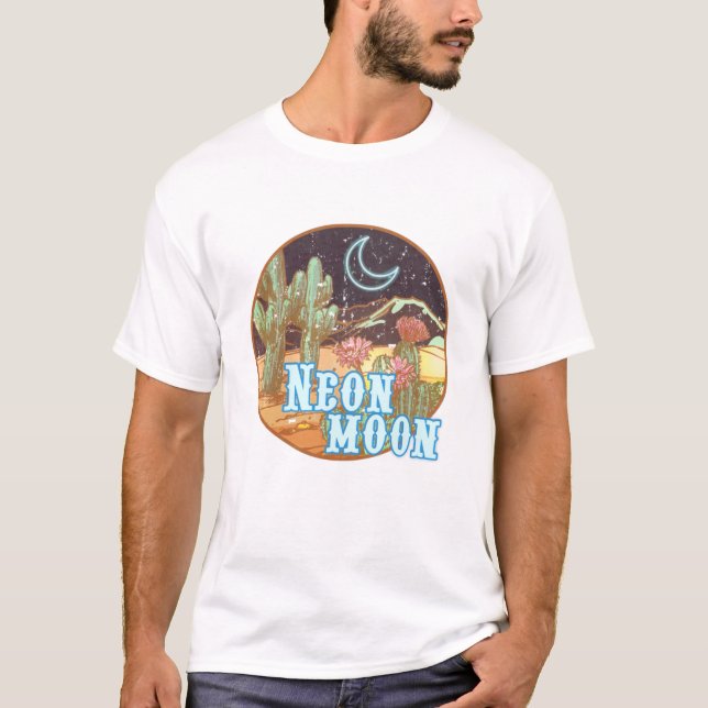 Camiseta Neon Moon Retro Western (Frente)