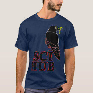 Camiseta Néon Néon SCIHUB estilo bonito em preto