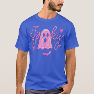 Camiseta Neon Neon Spooky, Fantasma Rosa, Bonito
