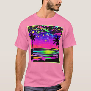 Camiseta Neon Night Beachscape