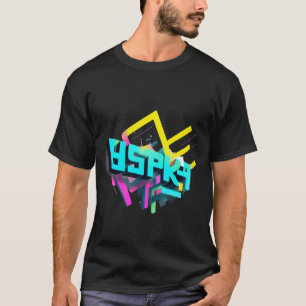 Camiseta Neon Nostalgia - Design de folga de recuperação Y2