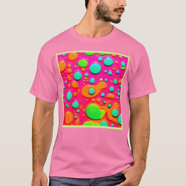Camiseta Neon Painting Bubble Art (Frente)