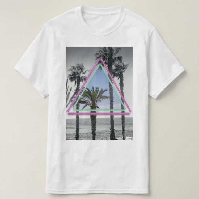 Camiseta Neon Palm (Frente do Design)