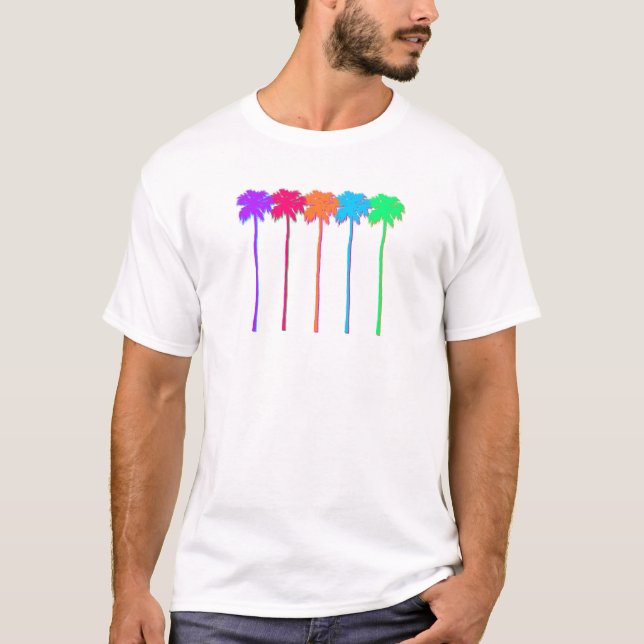 Camiseta Neon Palm Trees (Frente)