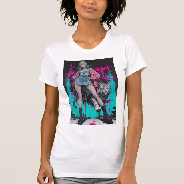 Camiseta Neon Punk Girl (Frente)