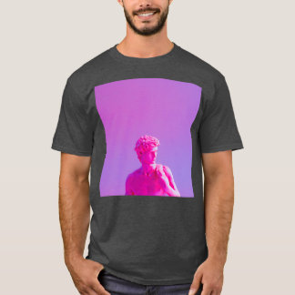 Camiseta Neon purple vaporwave sculpture