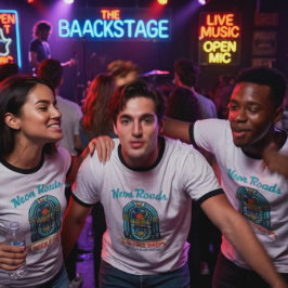 Camiseta Neon Roads & Needle Drops