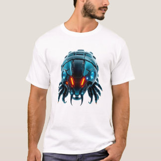 Camiseta Neon Robotic Centipede Face