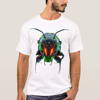 Camiseta Neon Robotic Termite Face