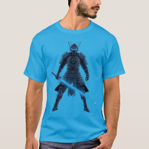 Camiseta Neon Samurai: Cyber Guerreiro