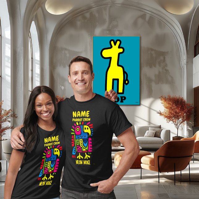 Camiseta Neon Sloth Art - Colorida Pop Jungle Animal Design (Criador carregado)