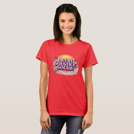Camiseta Neon Solstício Social Retro | Praia Vintage Pastel