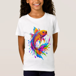 Camiseta Neon Splash Koi Fish