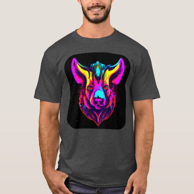 Camiseta Neon Style Color Electro Rave Party funny (Frente)