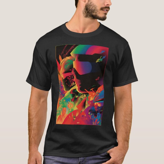 Camiseta Neon-style poster, 80s (Frente)