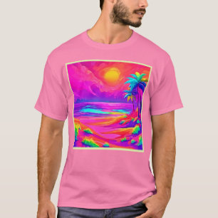 Camiseta Neon Sun e Beach Bliss