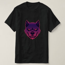 Camiseta Neon T-shirt Art Wolf
