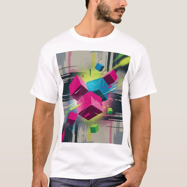 Camiseta Neon Tetris Strike (Frente)