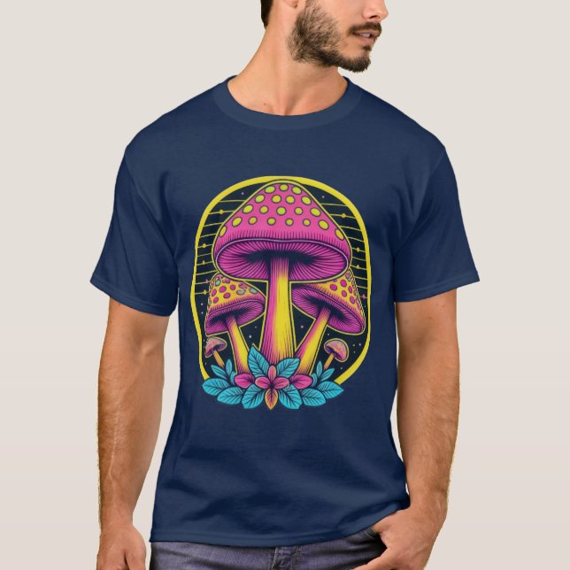 Camiseta Neon Toadstool Trio (Frente)