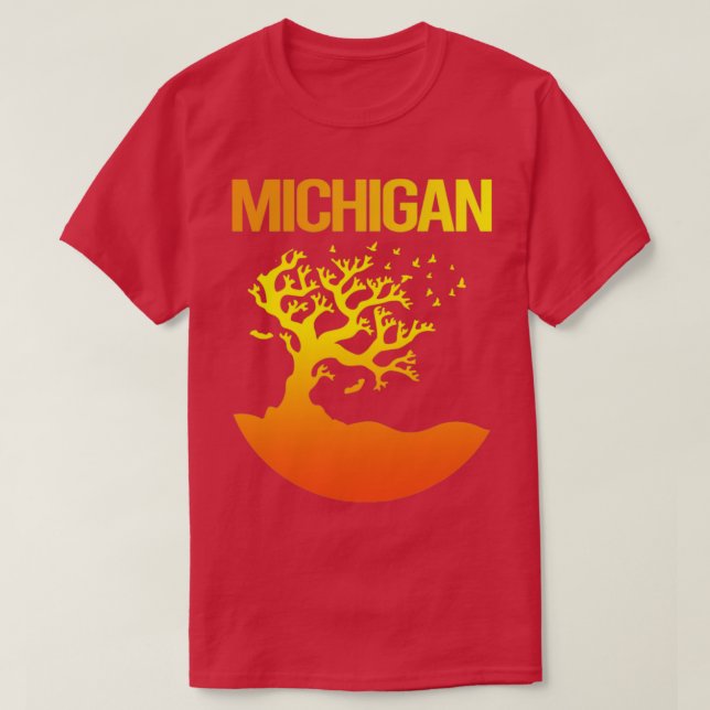 Camiseta Neon Tree Art Michigan (Frente do Design)