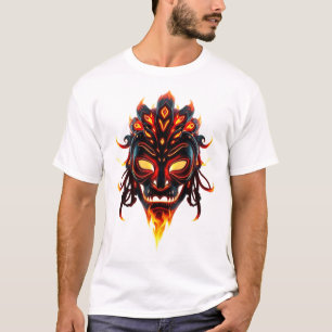 Camiseta Neon Tribal Face Art