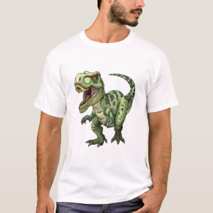 Camiseta Neon Verde Jurassic Rex Arte