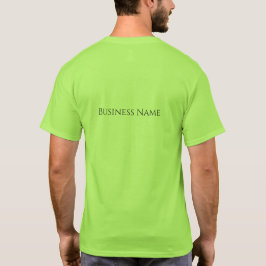 Camiseta Neon Verde Personalizada ‘Negócios’ com O
