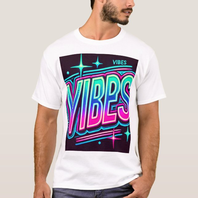Camiseta Neon VIBES Bold Graphic Tee (Frente)