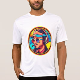 Camiseta Neon Vibes do Headset Retro Gamer