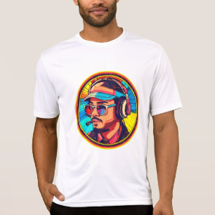 Camiseta Neon Vibes do Headset Retro Gamer