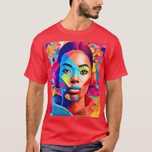 Camiseta Neon Woman Sonha Arte Digital