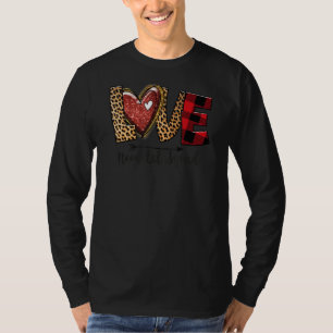 Camiseta Neonatal Nicu Enfermeira Dia de os namorados Ama C