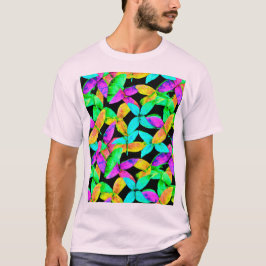 Camiseta Neonscape Leaf Pattern